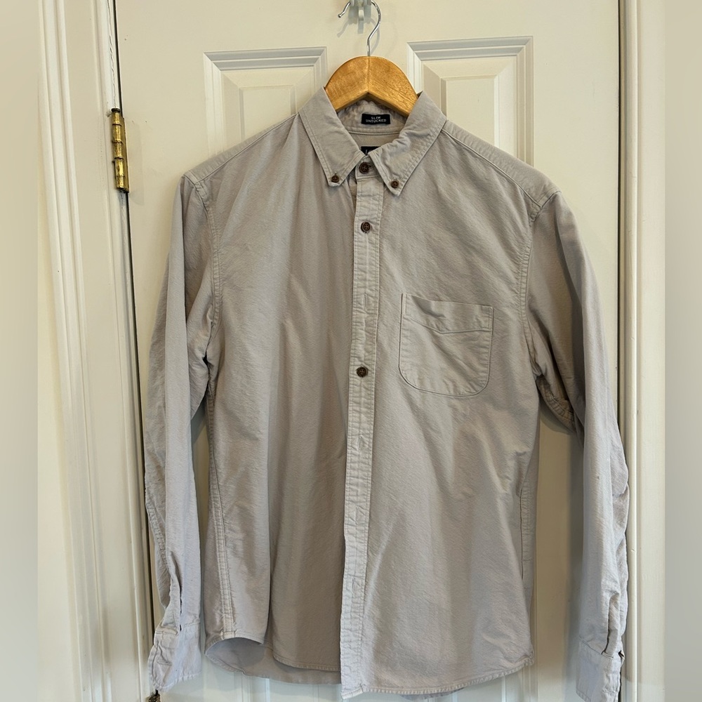 J.Crew Slim Untucked Garment DYE Men's Shirt Size M